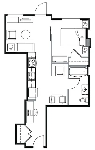 Floor plan A1A