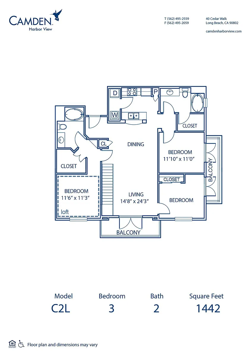 Floor plan C2L Den, Loft