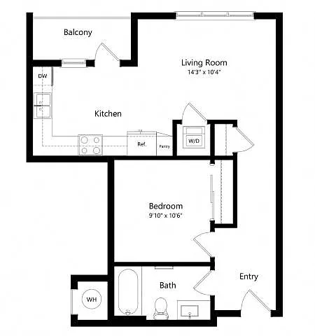 Floor plan 1C
