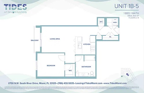 Floor plan 1B-5