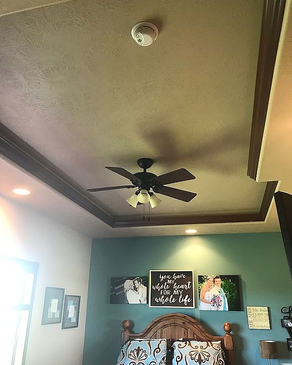 Master bedroom tray ceiling 