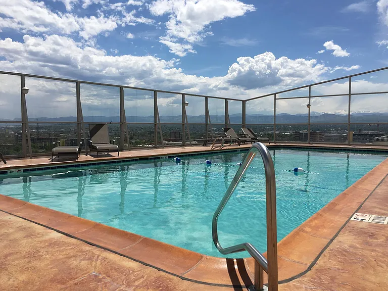 Roof top pool to cool off on hot days and take in 360-degree views.