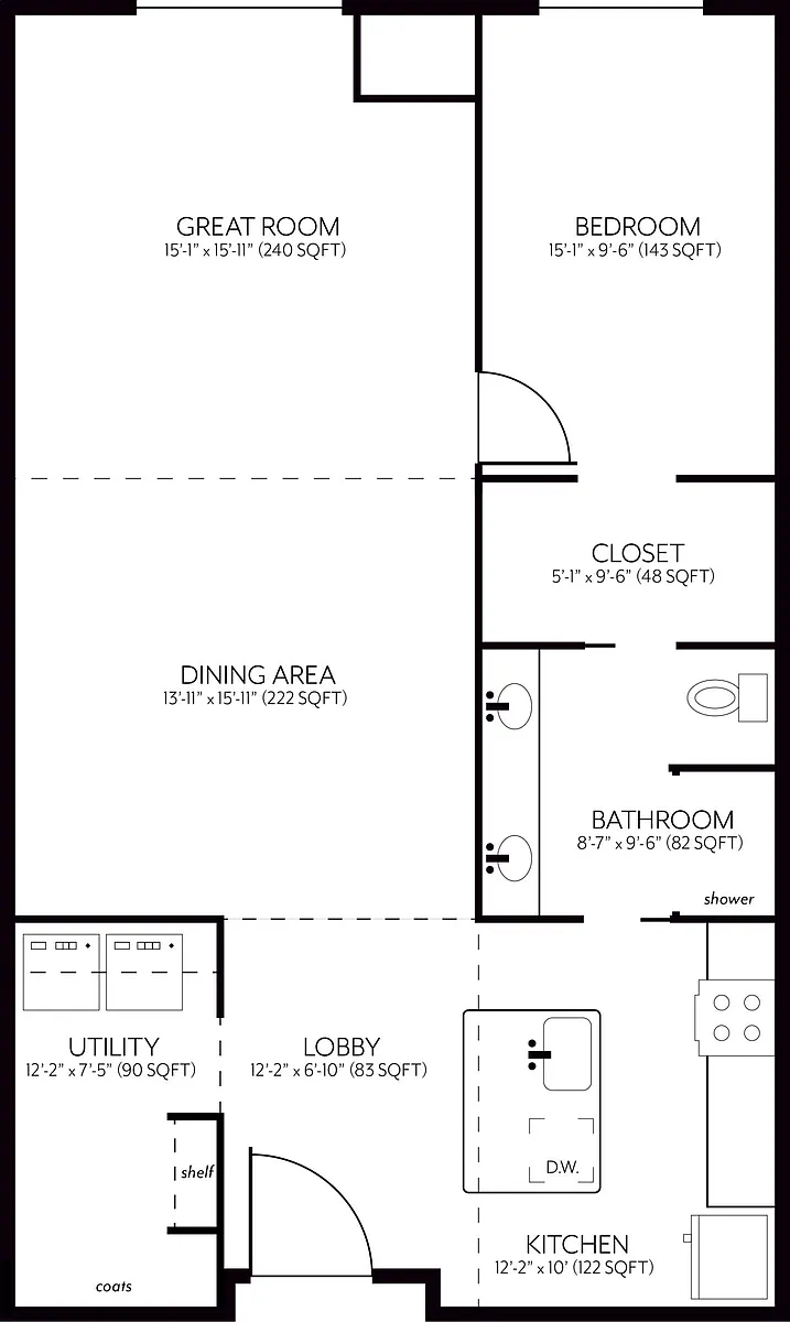 Floor plan D1
