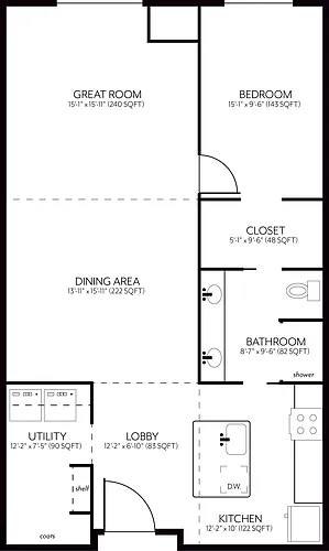 Floor plan D1