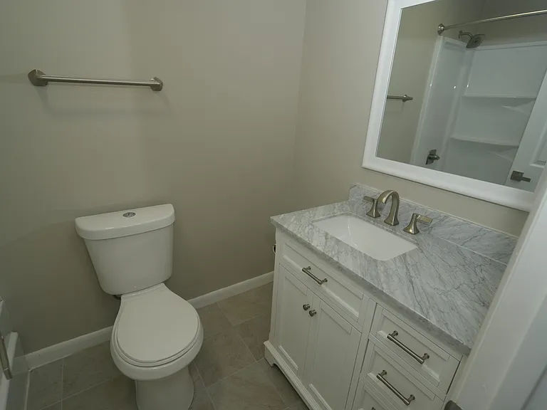 First floor full bathroom