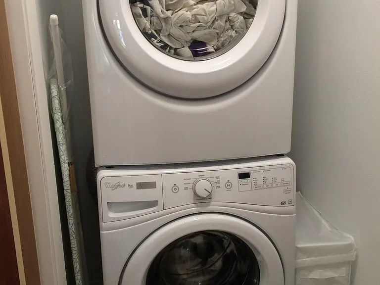whirlpool duet washer/dryer provided