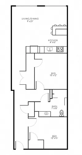 Floor plan 2X1 - B7