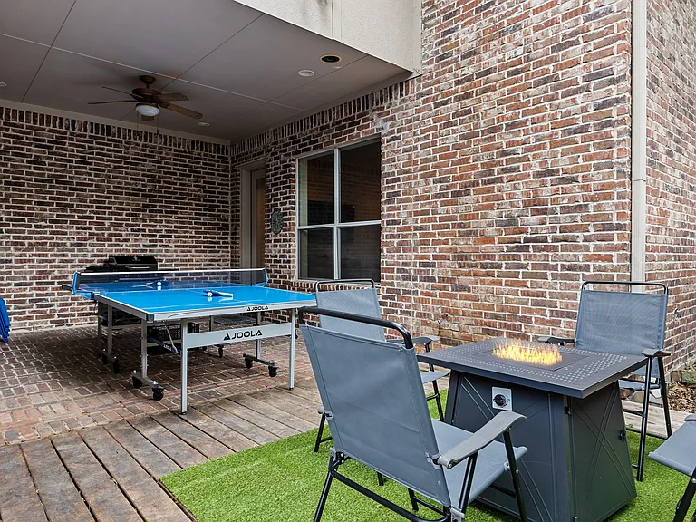 Covered patio space