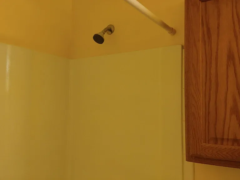 New shower hardware.