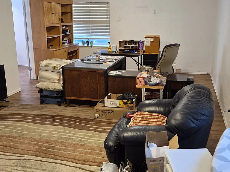 Large basement living room area