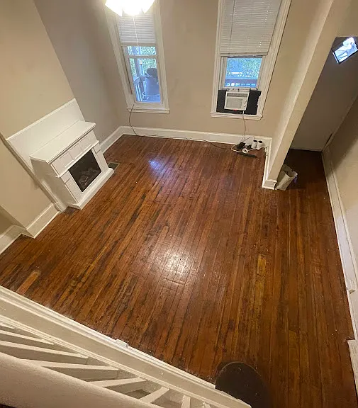 Living Room w/ Electric Fireplace
