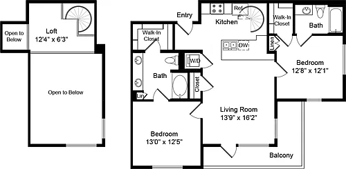 Floor plan B4.0 LOFT A