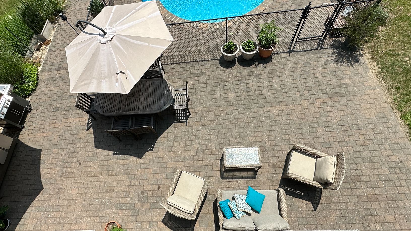  patio view from master suite balcony