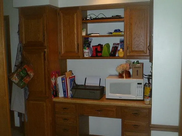 Lots of Built-In's w/ Unique Desk Space @ Kitchen.
