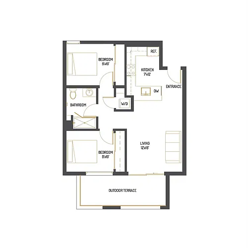 Floor plan D1