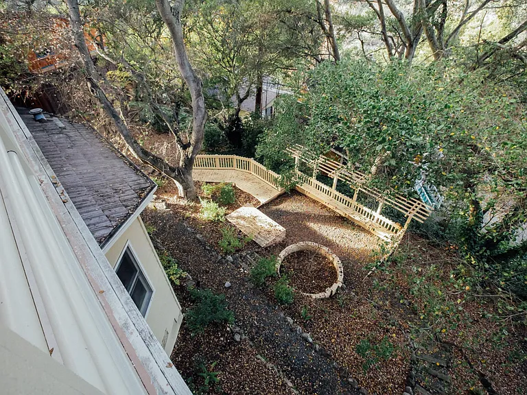 Back yard, view from living room