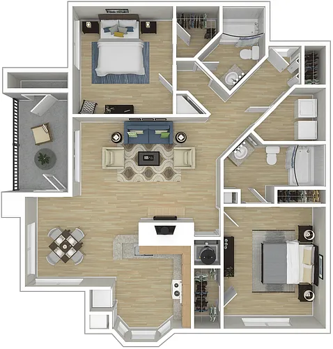 Floor plan B3R - Highland