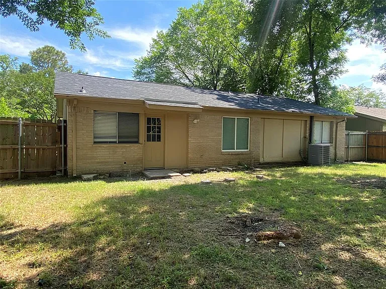 Back of property