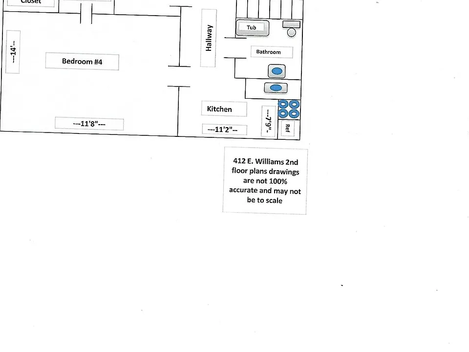 412 E. William 2nd floor plans