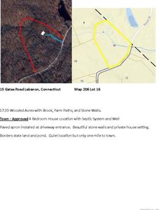 Map 206 Lot 6 Gates Road, Lebanon, CT, 06249