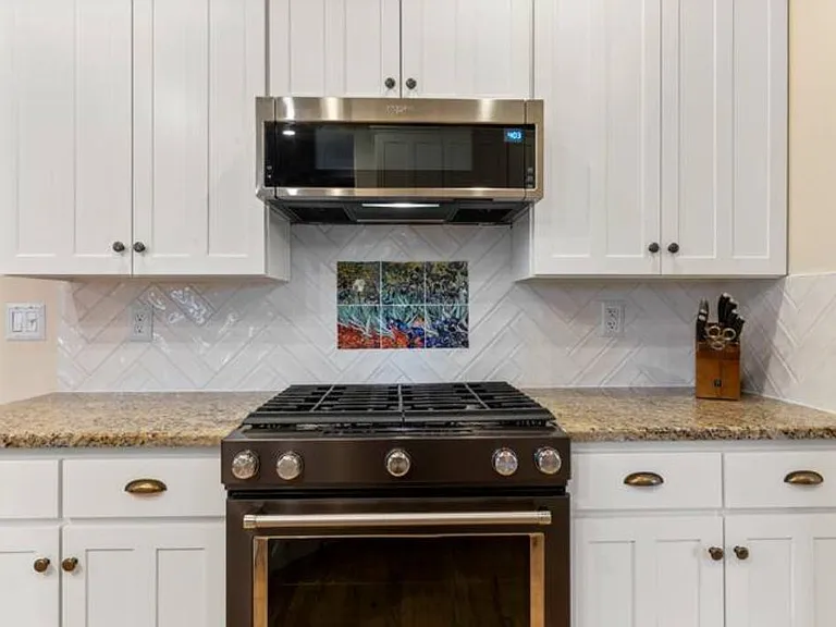 Gas Stove - NEW painted Cabinetry