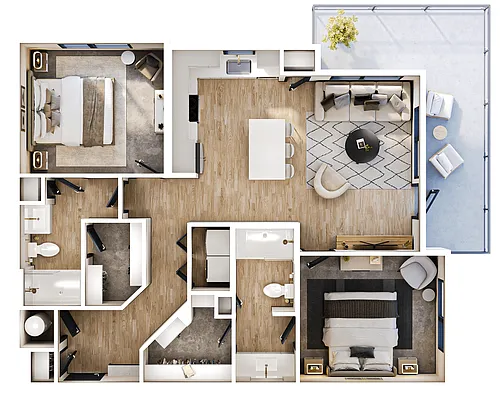 Floor plan B2