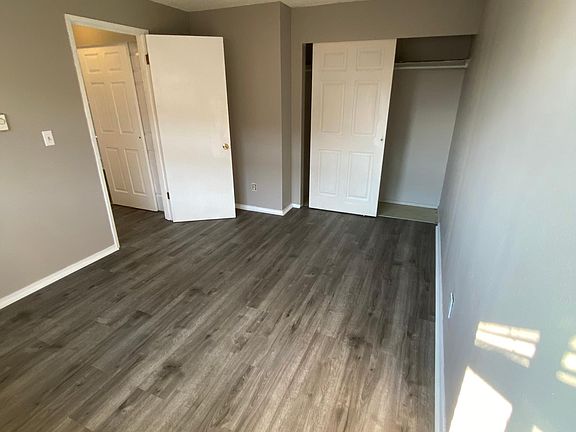bedroom with large closet