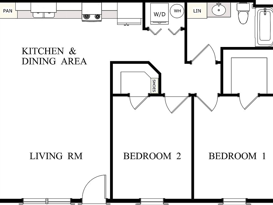 The Residences - 2 Bed Floor Plan (117A) _02152023