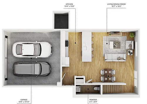 Floor plan C3 - Della - Townhome