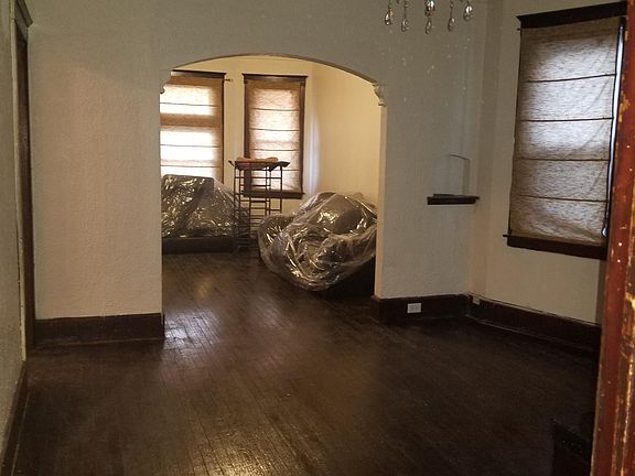 Dining room leading into living room
