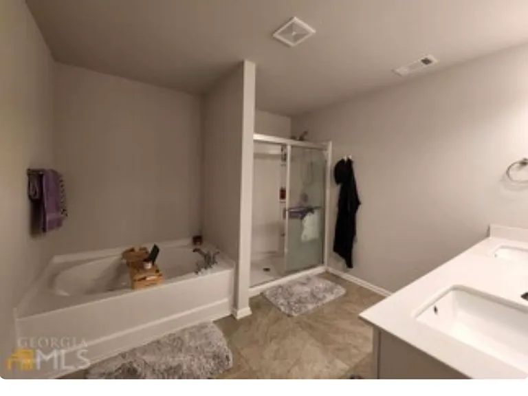 Soaking tub walk in shower combo