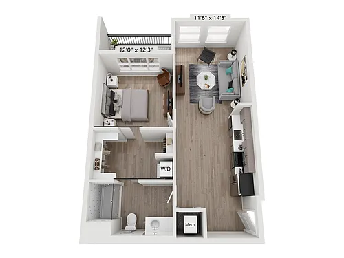 Floor plan 1C