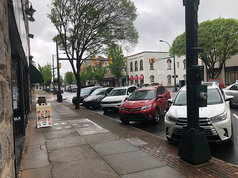City parking on Main Street