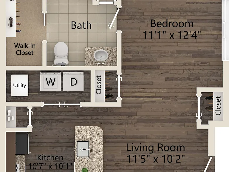 Graham floor plan Ayrsley Lofts