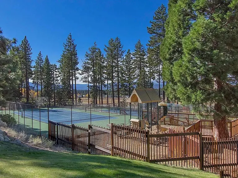 Community playground and tennis courts