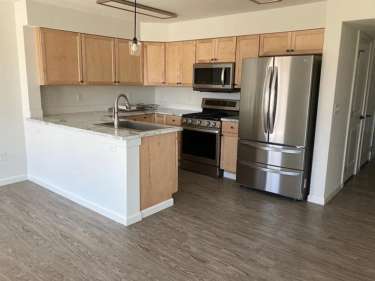 Beautiful kitchen with LG appliances.