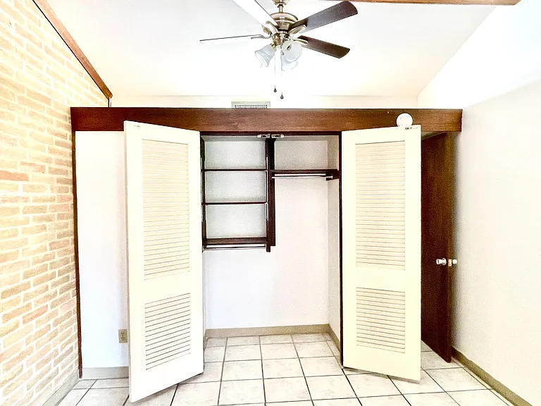 Closet space in smaller bedrooms