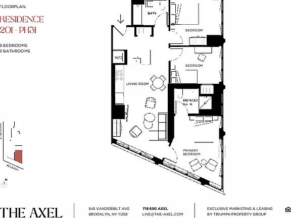 2nd image of 545 Vanderbilt Ave Penthouse 2I