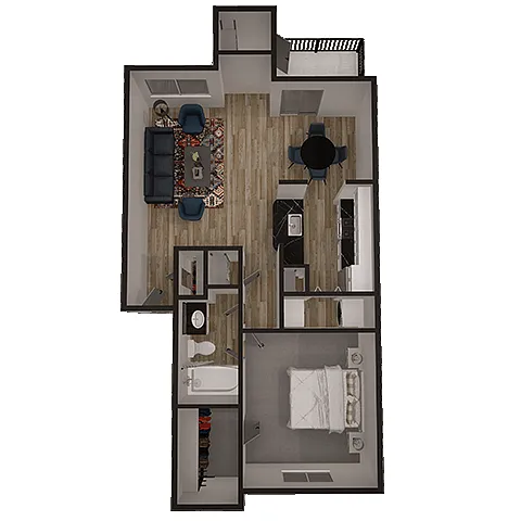 Floor plan 1C