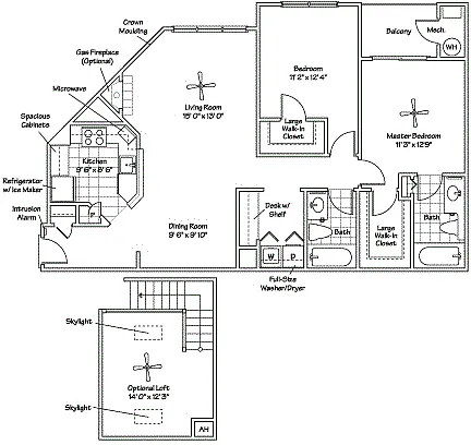 Floor plan The Bartlett Loft