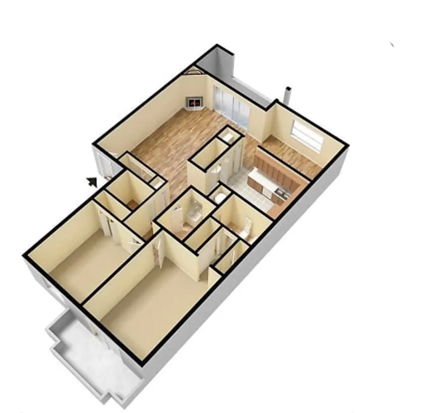 Floor plan 2X2D