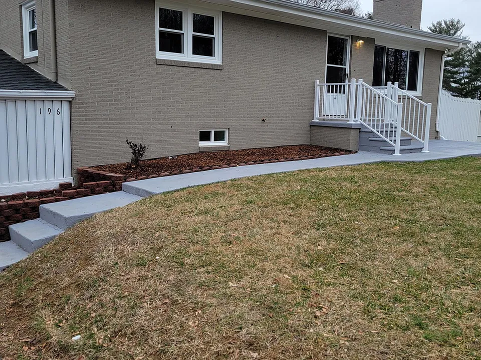 Front of house and front door to unit A