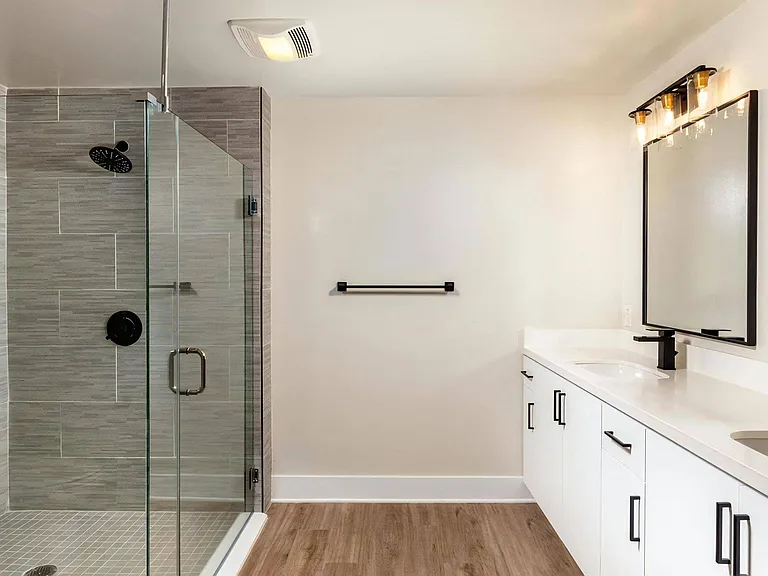 Master Bathroom Modern Bathrooms with Walk in Glass Shower