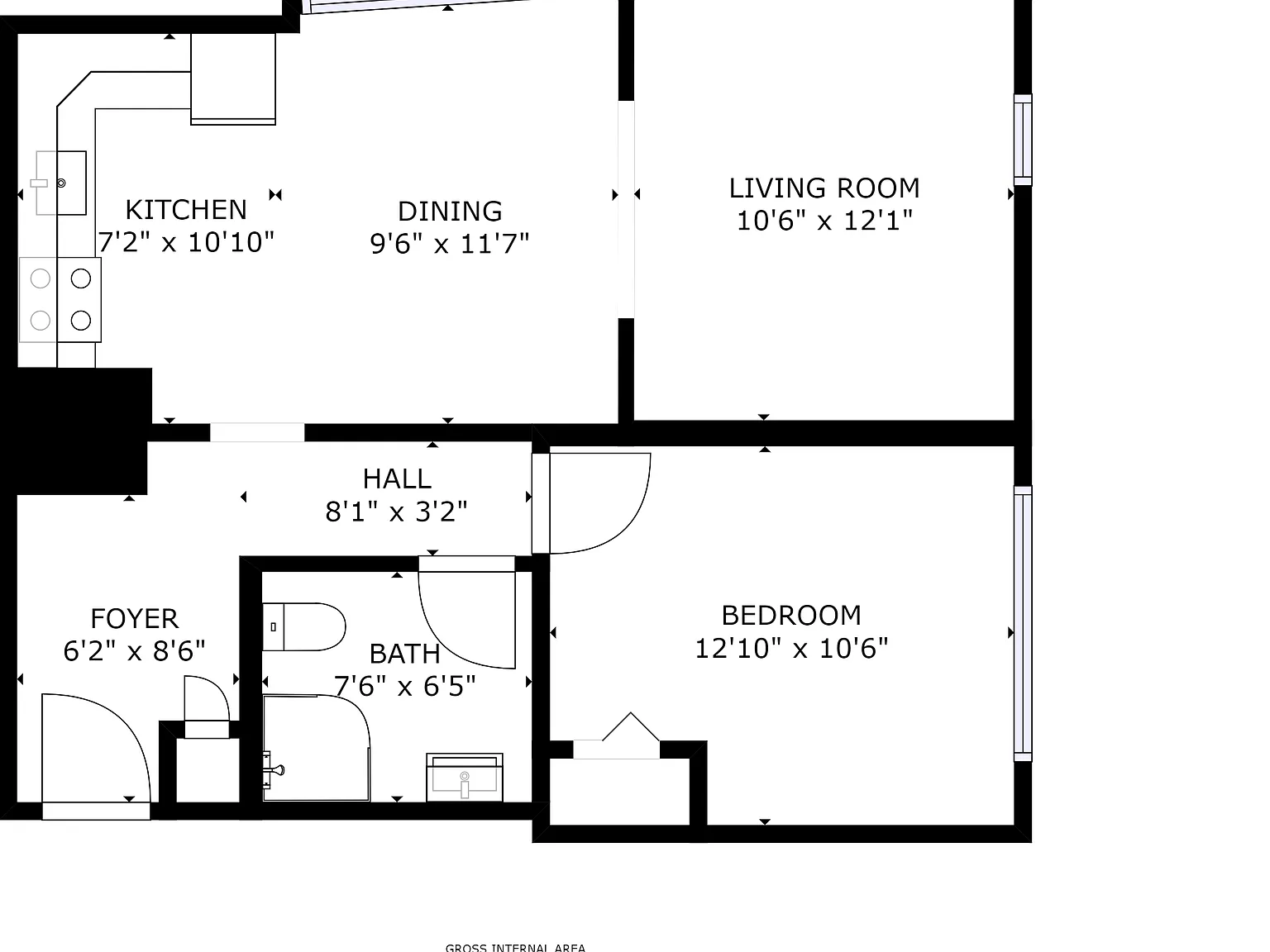 1 bed, 620 sqft, $1,350 — Photo 2