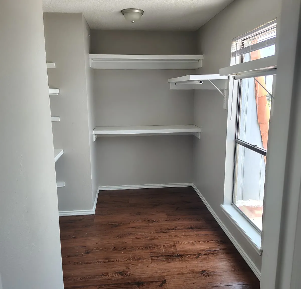 huge walk in closet