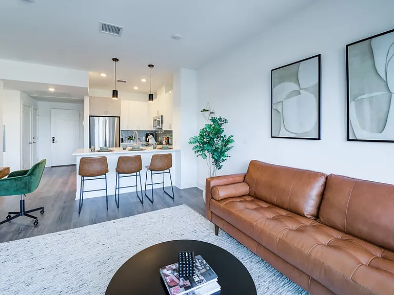 Living Room with Hard Surface Flooring