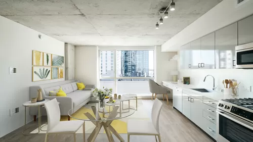 Light-filled homes with stunning downtown views, gas cooking and built-in workspaces - Modera Rincon Hill