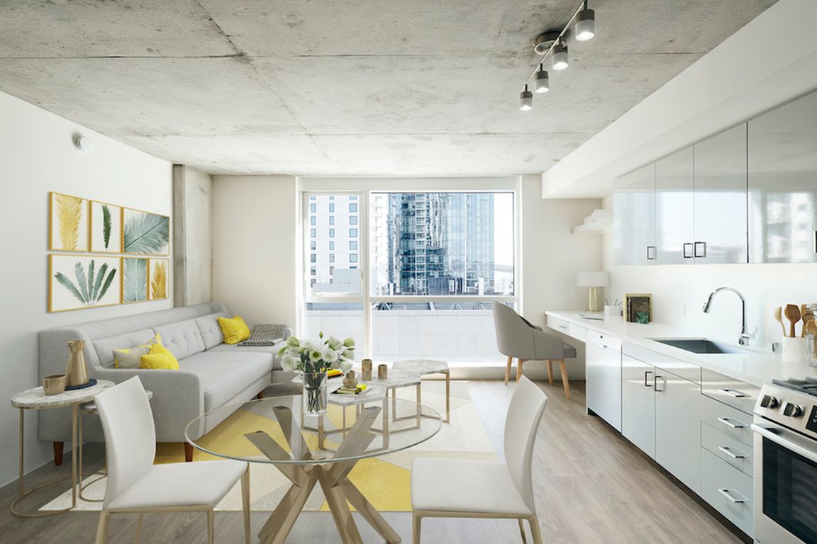 Light-filled homes with stunning downtown views, gas cooking and built-in workspaces