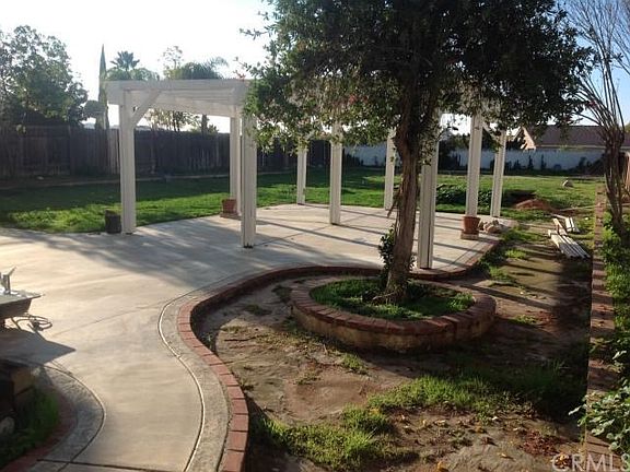 Rear Yard with hardscape