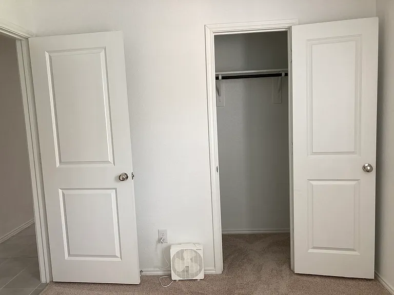 Closet and hall way